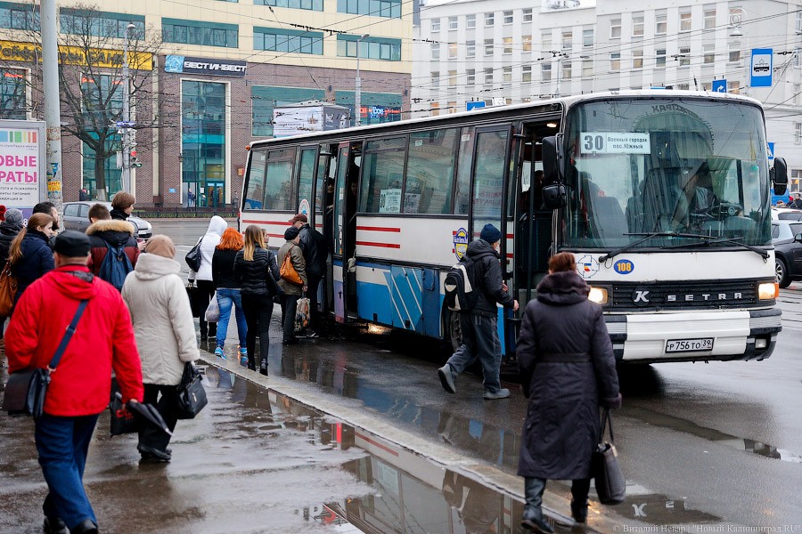ГИБДД: въезд автобусов в Калининград ограничат на два месяца