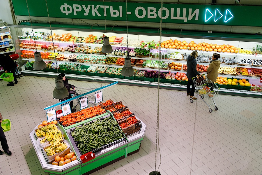 В России подсчитали средний чек городского жителя за один поход в магазин