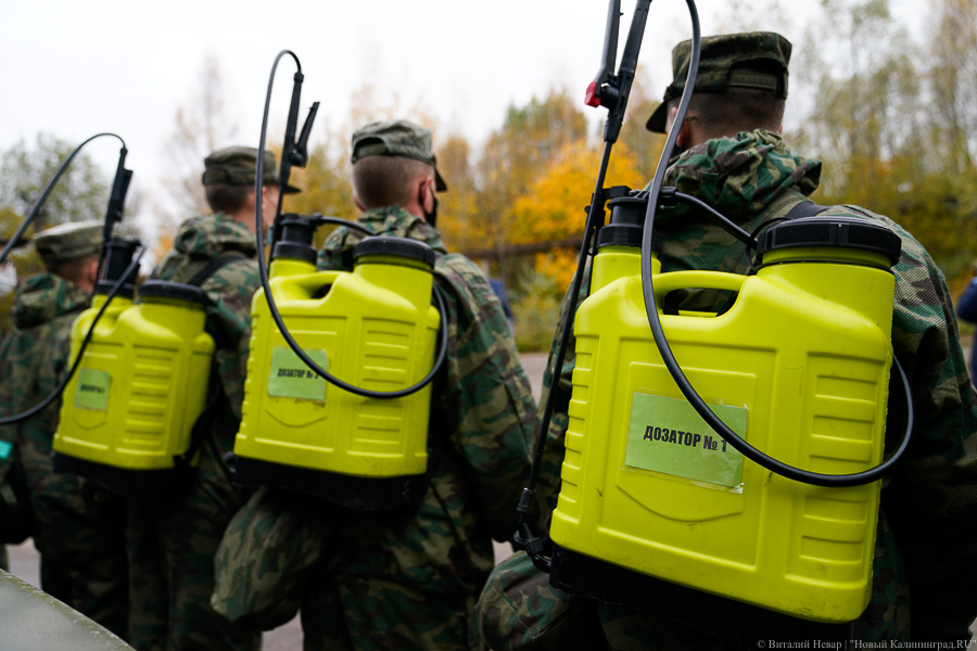 Ты не пройдешь: Балтфлот продезинфицировал от коронавируса 33-ий судоремзавод (фото)