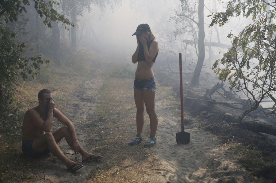 Пожар на дюне Эфа: возгорание на Куршской косе тушили вертолёты