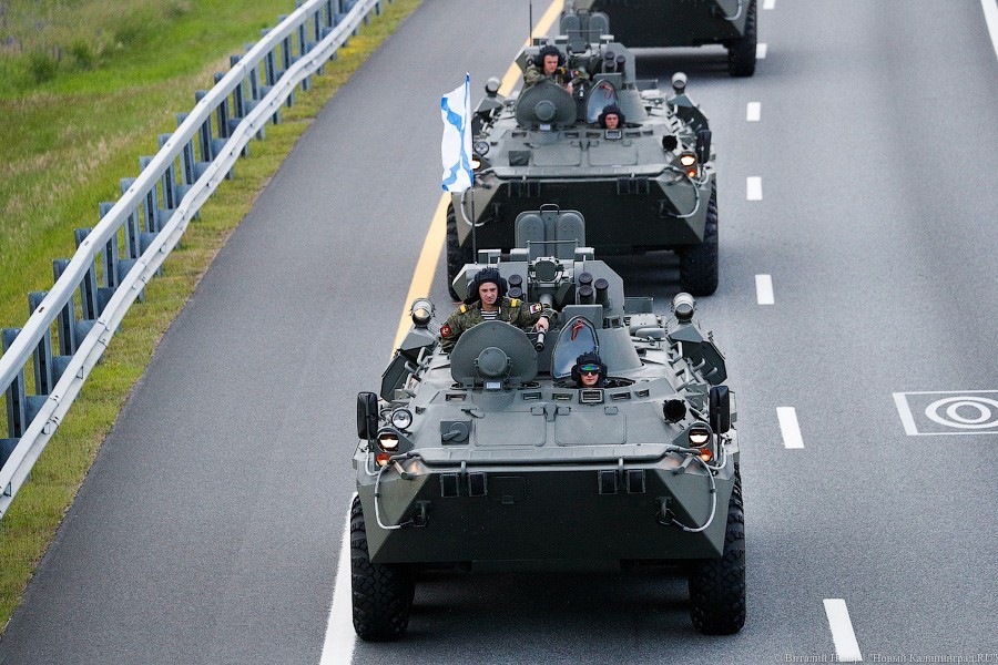 Люпины и «Гиацинты»: передислокация военной техники для парада в Калининграде (фото)