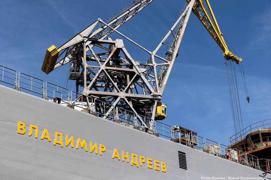 Флагман ВМФ России: в Калининграде спустили на воду большой десантный корабль (фото)