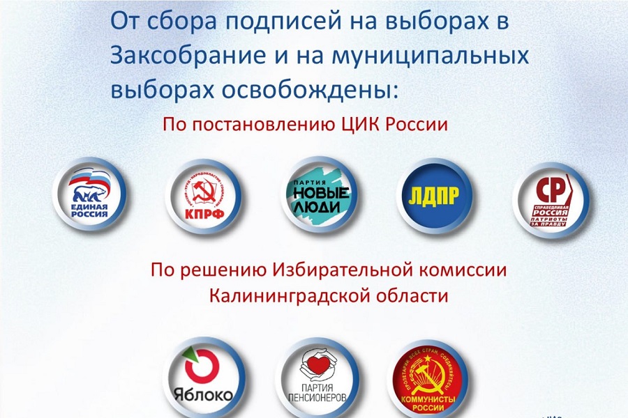 Избирком назвал партии, которые могут выдвигать кандидатов в Заксобрание без подписей