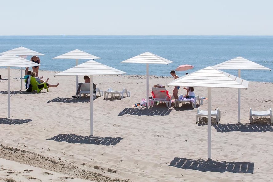 Пляж Янтарного в третий раз подряд получил «Голубой флаг»
