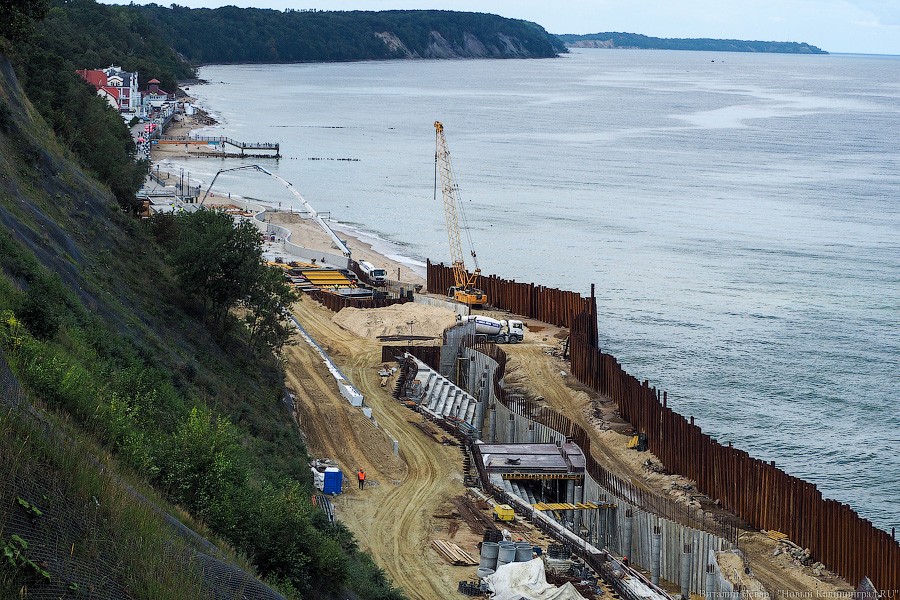 Сокращение отставания: новый променад в Светлогорске стал похож на променад