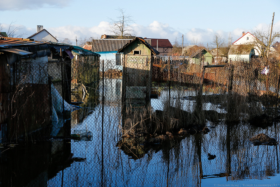 Венеция на окраине: в Калининграде после шторма затопило Северную гору