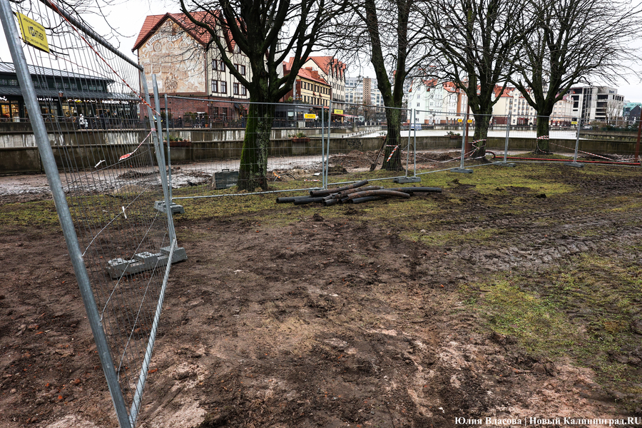 Руины Кнайпхофа: как проходит подготовка к благоустройству острова Канта (фото)