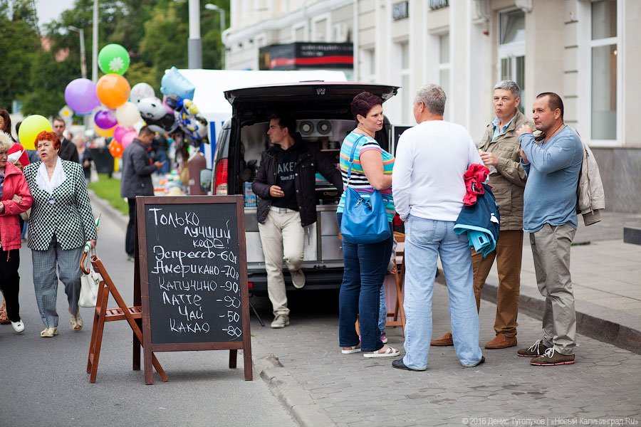 Голодные улицы: чем кормили калининградцев на День города