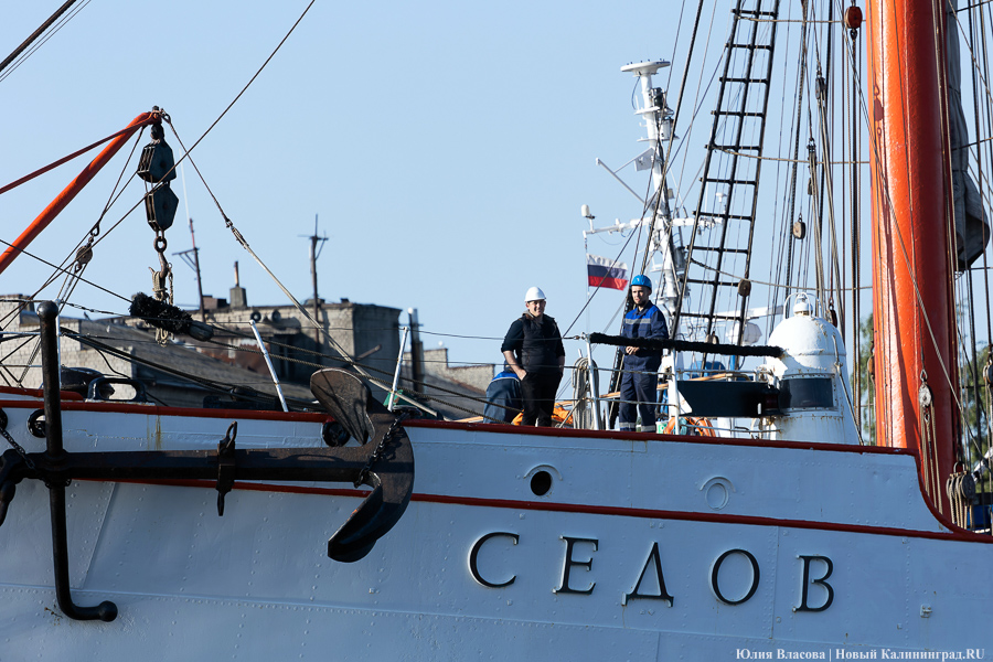 «Седов» заходит в морской канал. Посмотрите, как это красиво (фото)