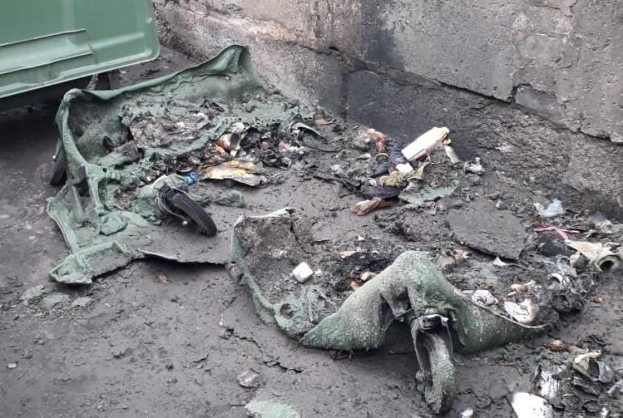 В Балтийске сгорели новые мусорные контейнеры (фото)