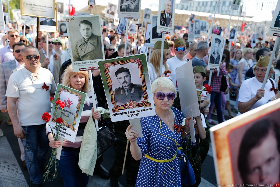 С памятью в сердце: шествие «Бессмертного полка» в Калининграде (фото)