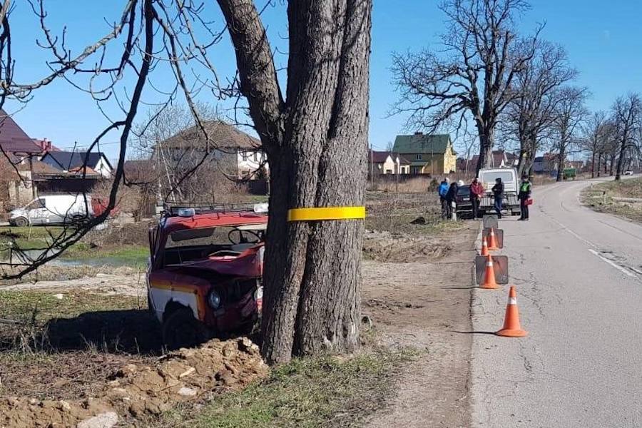 Под Калининградом в дерево врезался стилизованный под пачку соды «ВАЗ», есть пострадавший