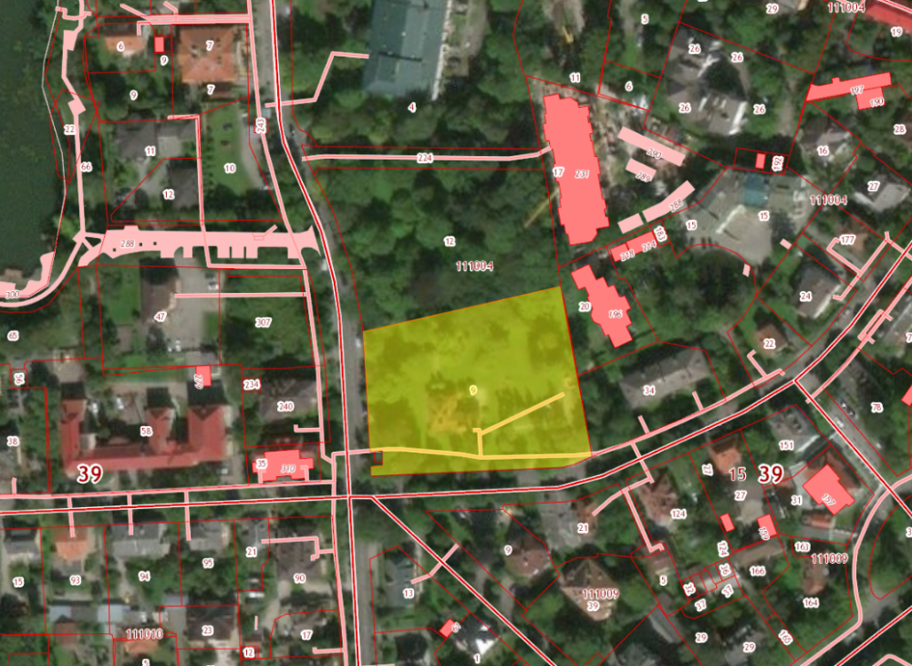 Скриншот кадастровой карты. 