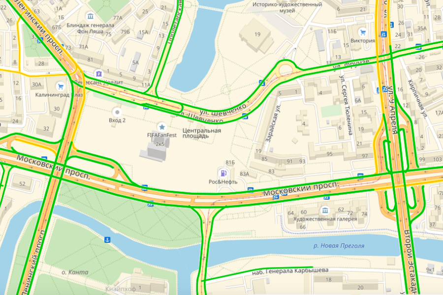 В Калининграде для движения открыли улицу Шевченко