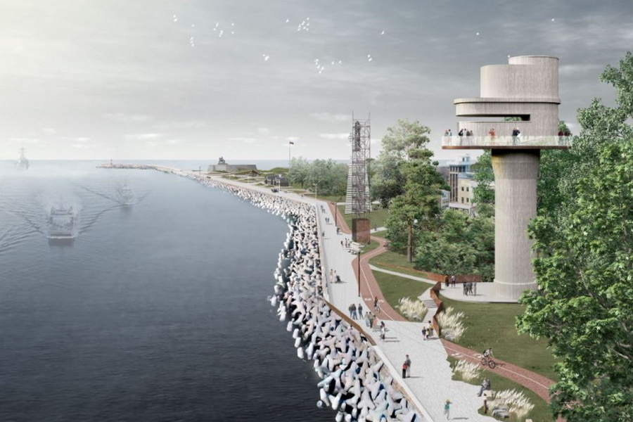 Иллюстрация: проект благоустройства набережной в Балтийске авторства бюро «Другая архитектура»