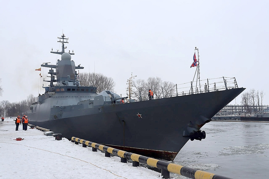 Корвет «Бойкий» вернулся из дальнего похода длиной в девять месяцев (фото)