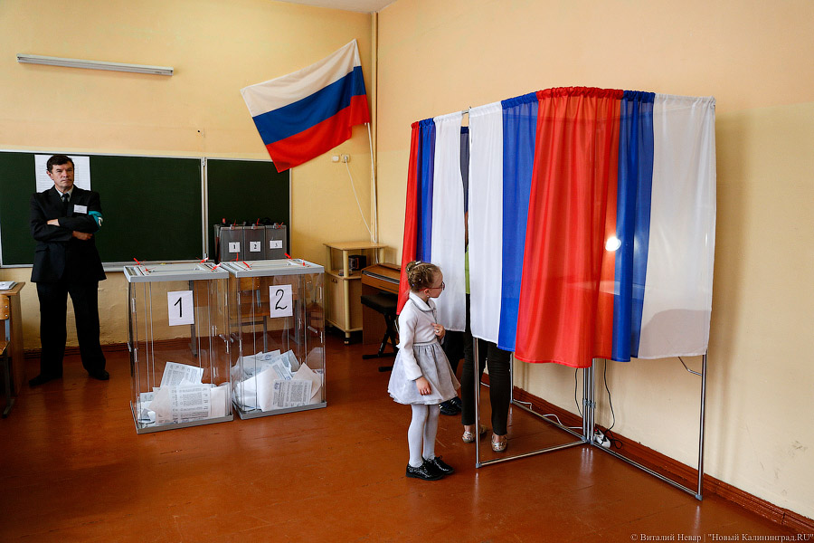 Явка на выборах губернатора Калининградской области к концу второго дня составила 23,49%