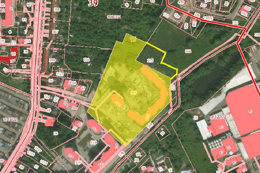 Скриншот публичной кадастровой карты