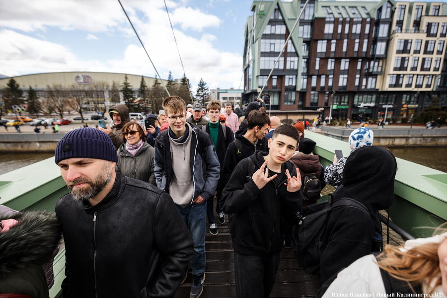 От музея до острова: как в Калининграде открывали Философский мост (фото)