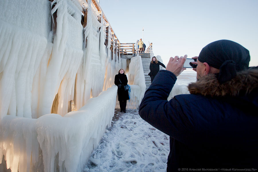 Сцены у моря: как выглядит променад в Зеленоградске после шторма