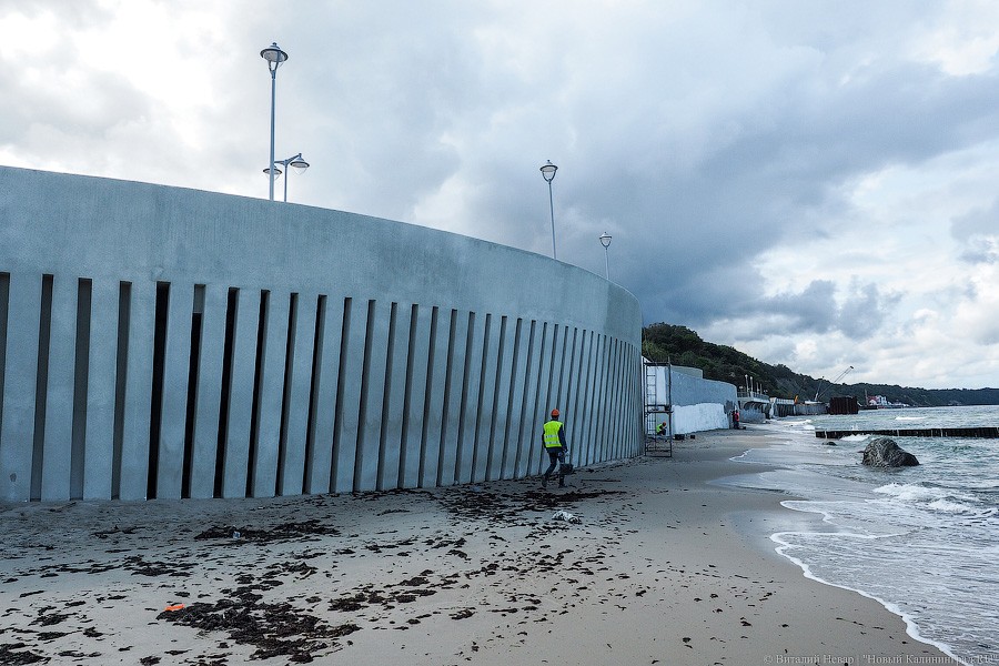 Сокращение отставания: новый променад в Светлогорске стал похож на променад