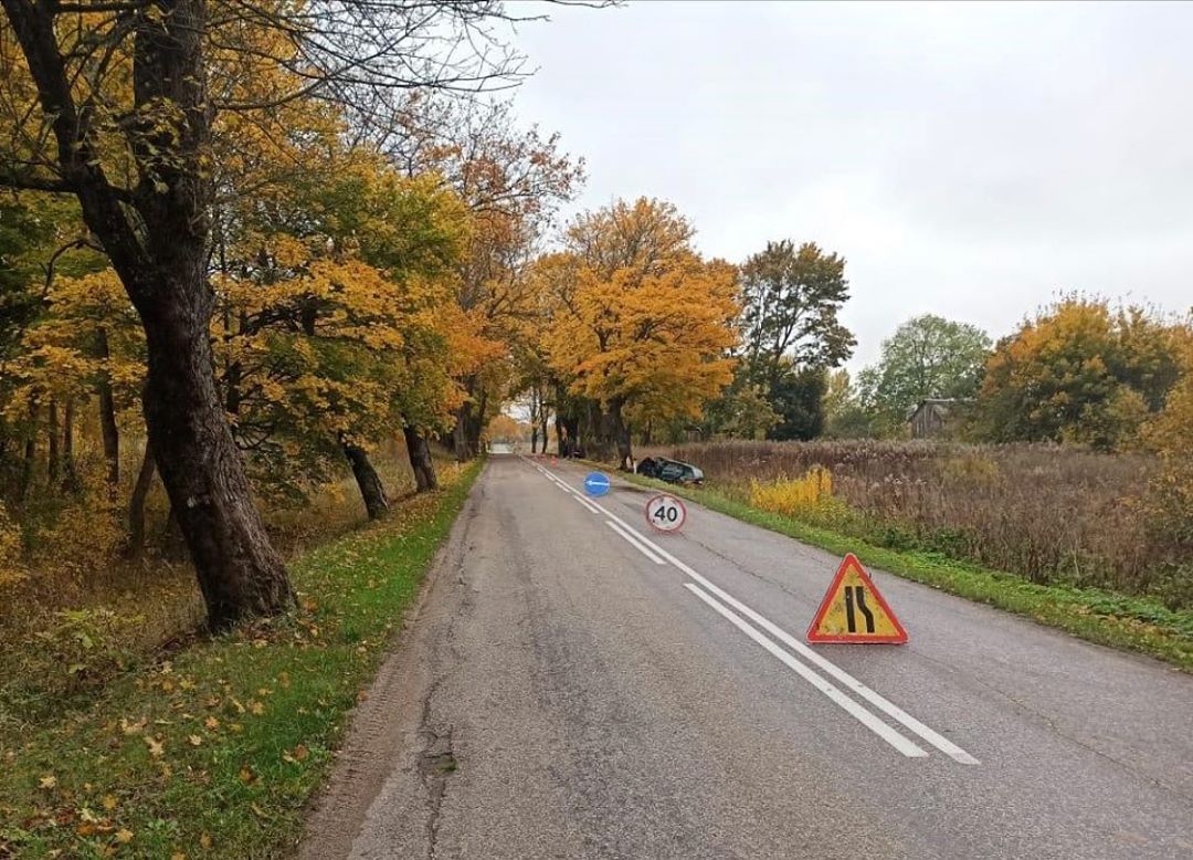 Под Нестеровом «Фольксваген» врезался в дерево, водитель погибла 