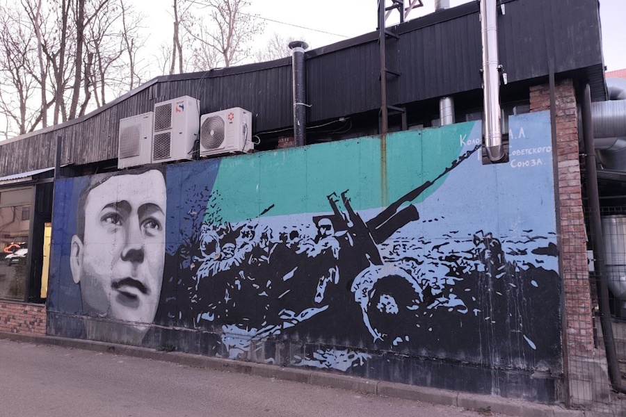 Калининградцев возмутило «издевательство над муралом, посвященным герою» (фото)