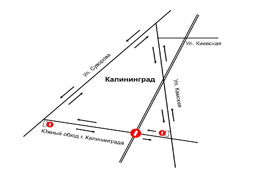 На части Южного обхода намерены временно перекрыть движение транспорта (схема)