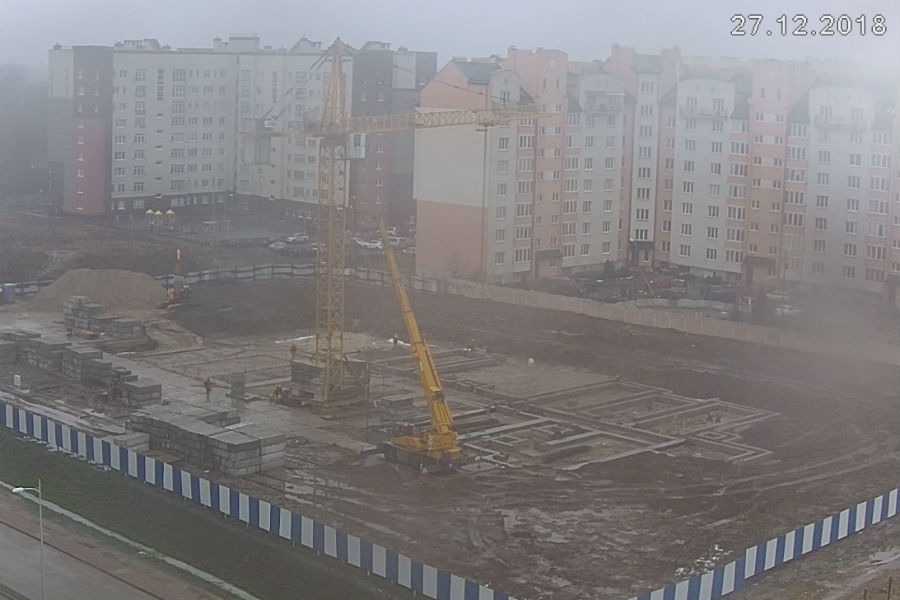Мэрия Калининграда запустила видеотрансляцию строительства детсада на ул. Карамзина