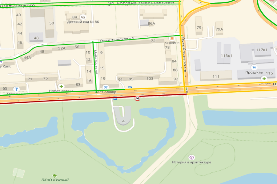ДТП на Калинина заблокировало дорогу в сторону Дзержинского (фото)