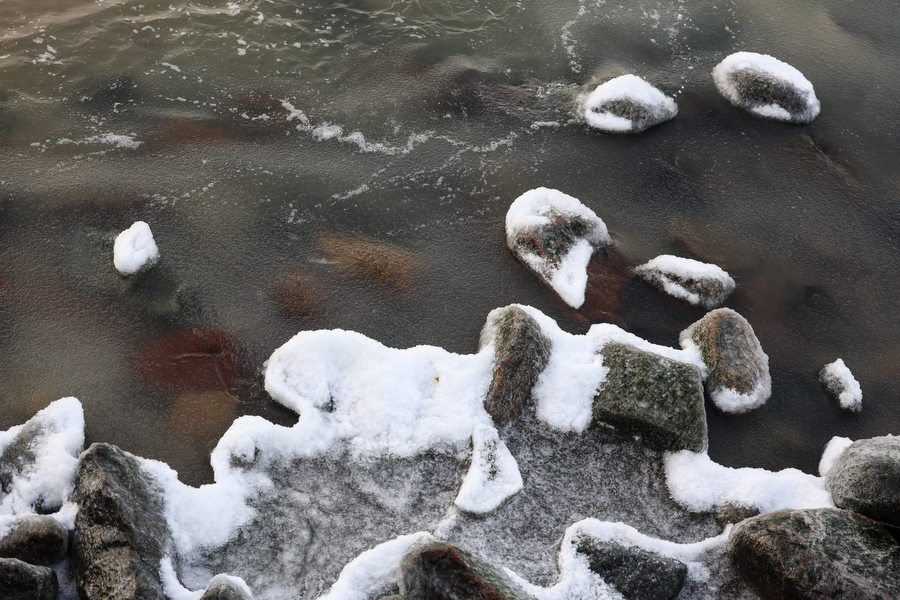 Мороз и море: как стихия украсила променад в Зеленоградске (фото)