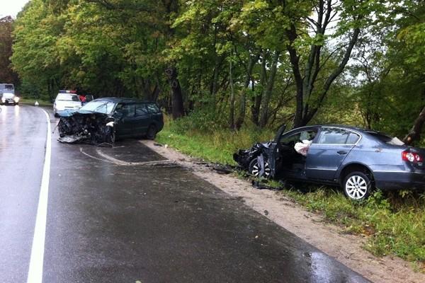 На Зеленоградской трассе водитель выехала на встречную, пострадали двое (фото)
