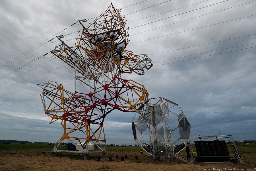 Опора за 28 млн: на Приморском кольце построили ЛЭП в виде волка Забиваки