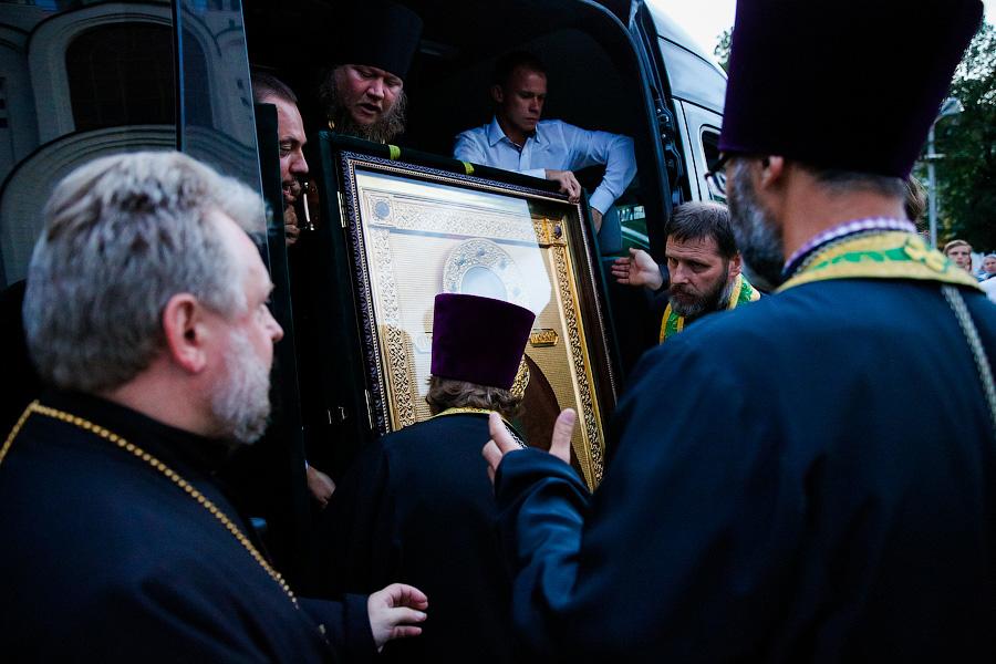 Образ преподобного: в регион привезли икону и частицу мощей Сергия Радонежского