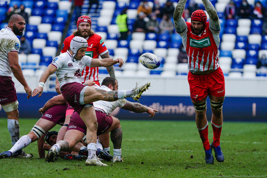 На стадионе «Калининград» снова сыграли в регби. Вот как Россия проиграла Грузии