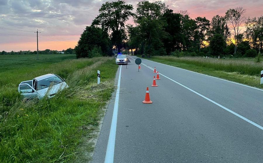Под Калининградом пьяный водитель вылетел в кювет (фото)