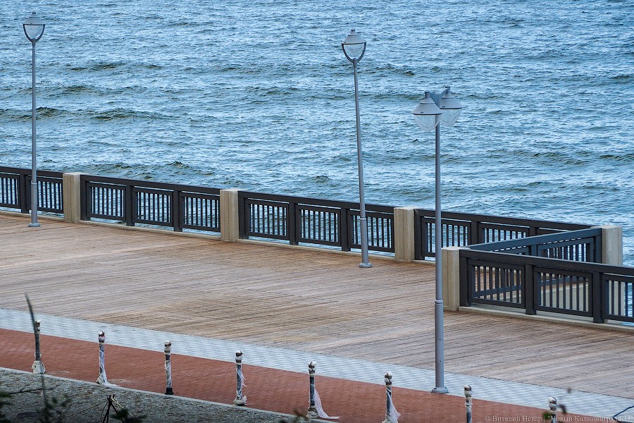 Сокращение отставания: новый променад в Светлогорске стал похож на променад