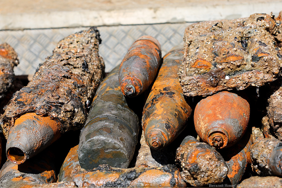 20 тысяч мин под водой: как проходит «разоружение» немецкой баржи под Балтийском (фото)