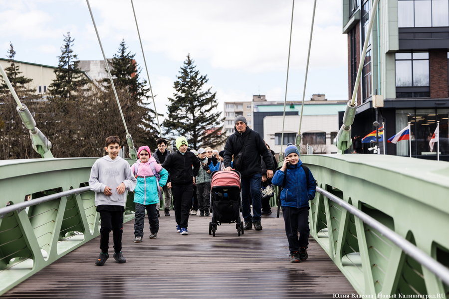 От музея до острова: как в Калининграде открывали Философский мост (фото)