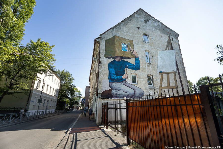 То, чему предстоит стать классикой: на зданиях БФУ им. Канта нарисовали четыре мурала (фото)