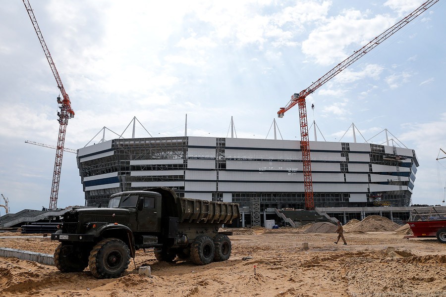 От песочницы до открытия: строительство стадиона «Калининград» в фотографиях