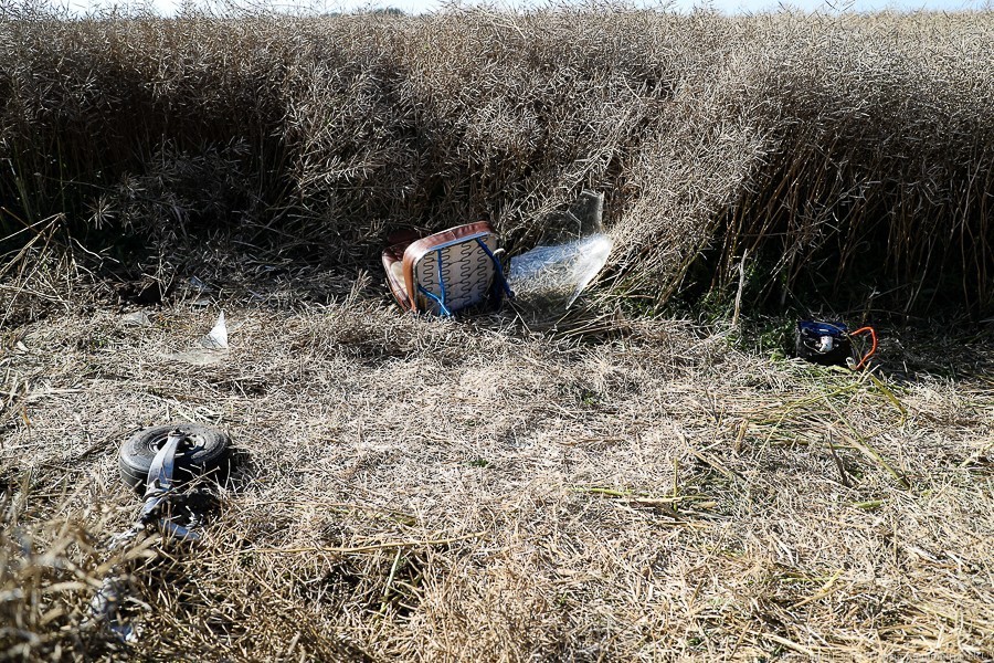 Авария спортивного самолёта под Калининградом. Фоторепортаж НК