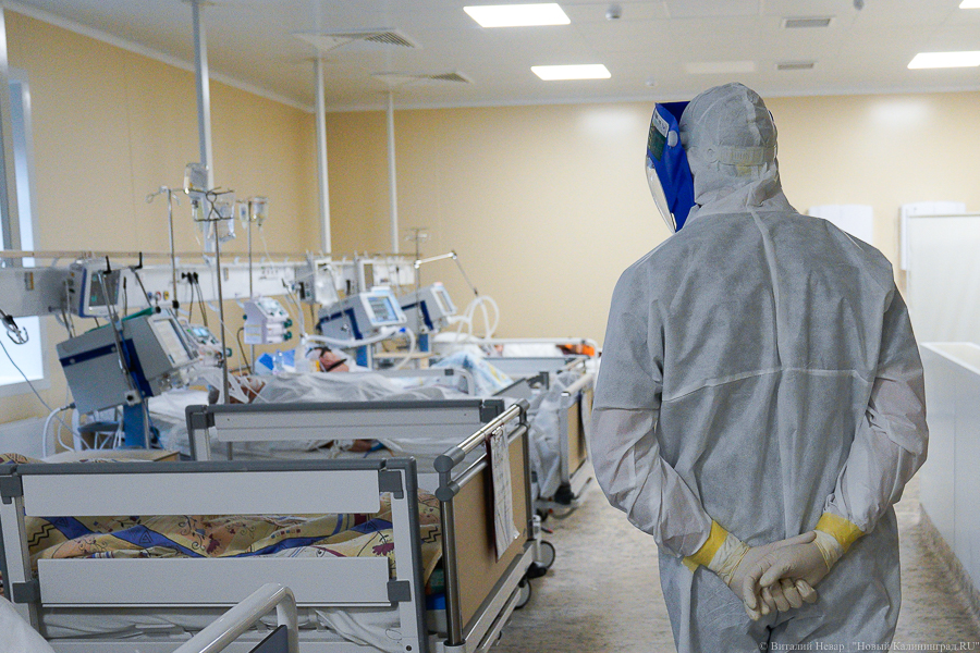 В Калининградской области зафиксирован исторический максимум по числу пациентов на ИВЛ