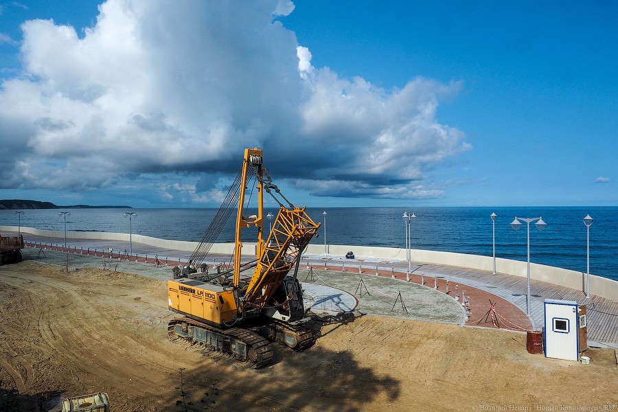 Сокращение отставания: новый променад в Светлогорске стал похож на променад