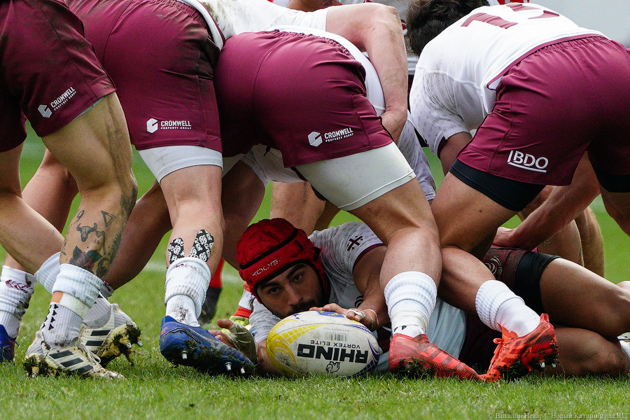 На стадионе «Калининград» снова сыграли в регби. Вот как Россия проиграла Грузии