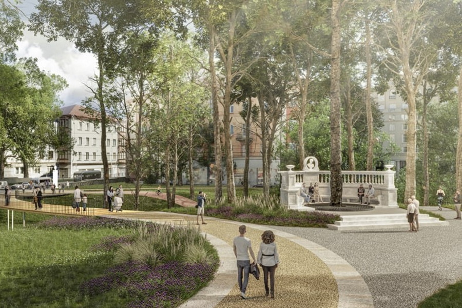 В Центральном парке Калининграда намерены восстановить бюст королевы Луизы (фото)