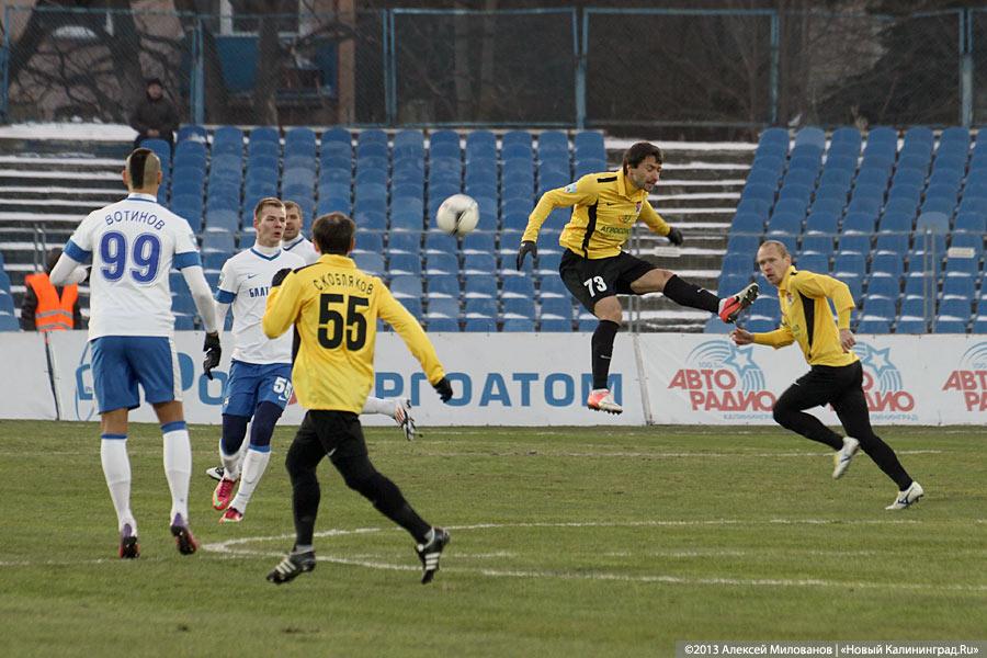 «Отмороженные части»: первый весенний матч «Балтики»