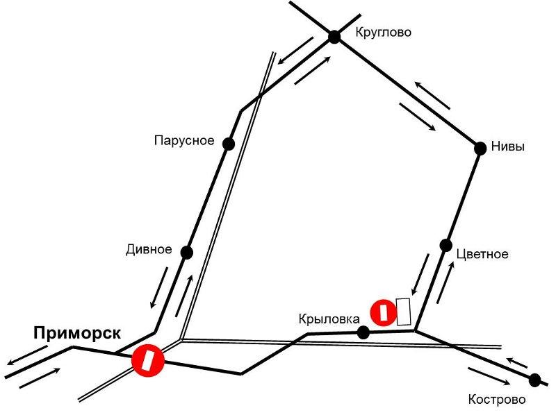 Во вторник перекрывается участок трассы «Калининград — Балтийск» (схема)