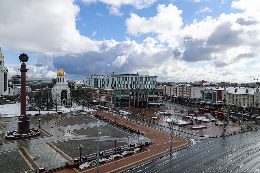 Как выглядел Калининград в первый день всеобщей самоизоляции (фото)