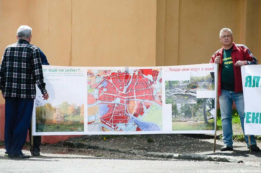 «Вялый зеленый протест»: фоторепортаж «Нового Калининграда.Ru»